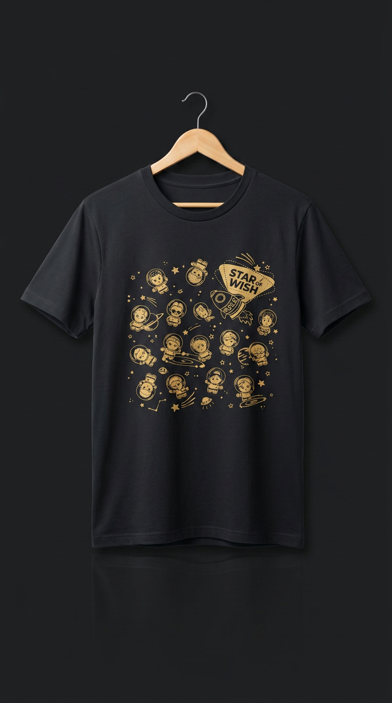 Starwish Space-Themed Tee