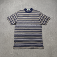 Multi-Colored Striped Pocket Tee