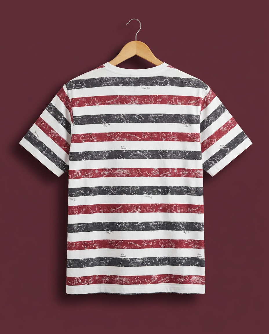 Striped Hush Puppies Tee