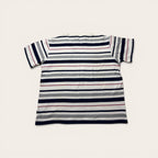 Blue and Red Striped Casual Tee