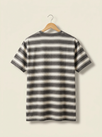 Grey and White Striped Tee