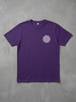Striped Circle Logo Purple Tee