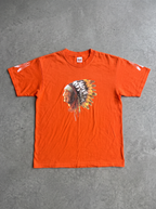Anvil Native American Chief Graphic Orange Tee