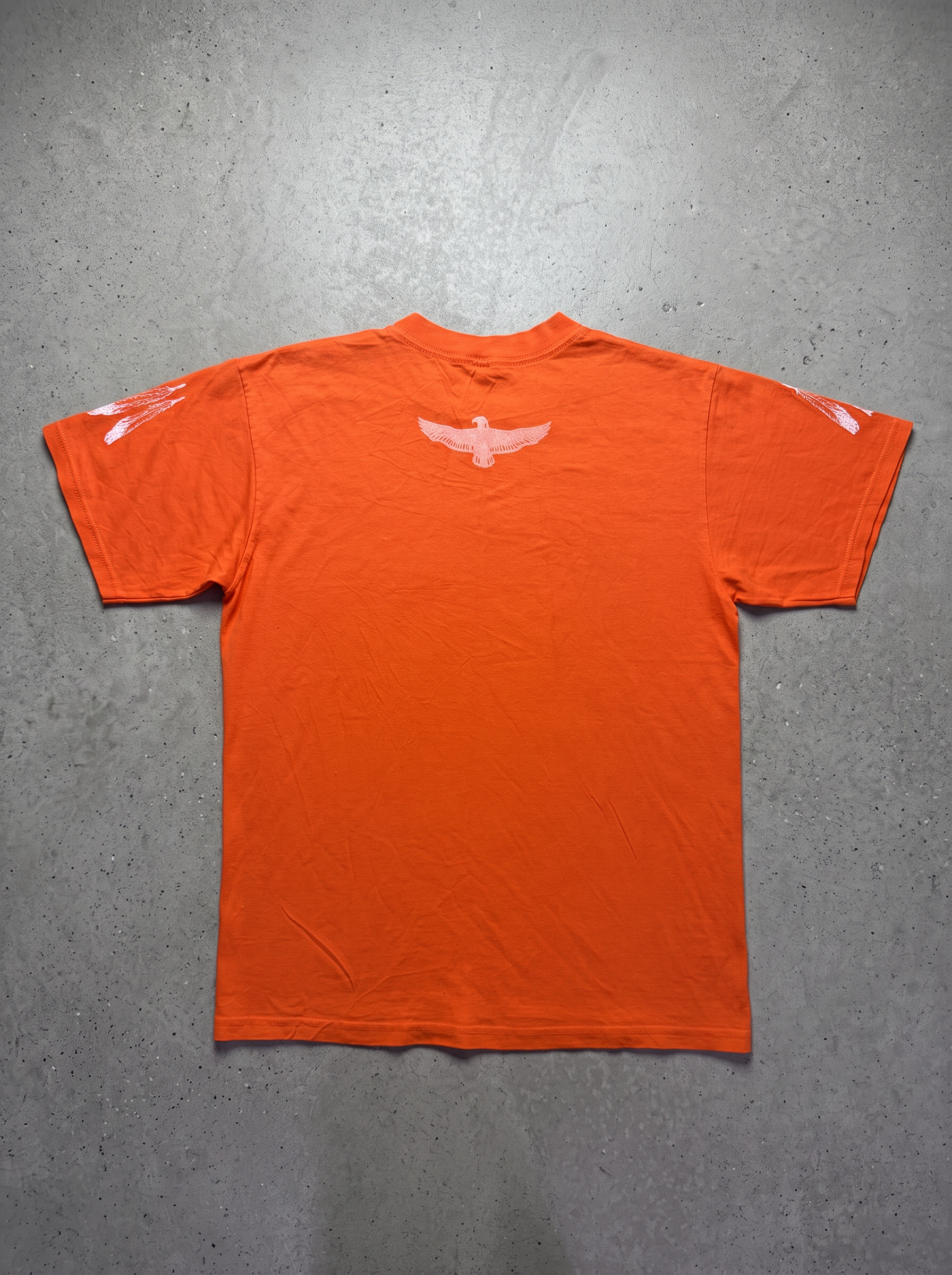 Anvil Native American Chief Graphic Orange Tee