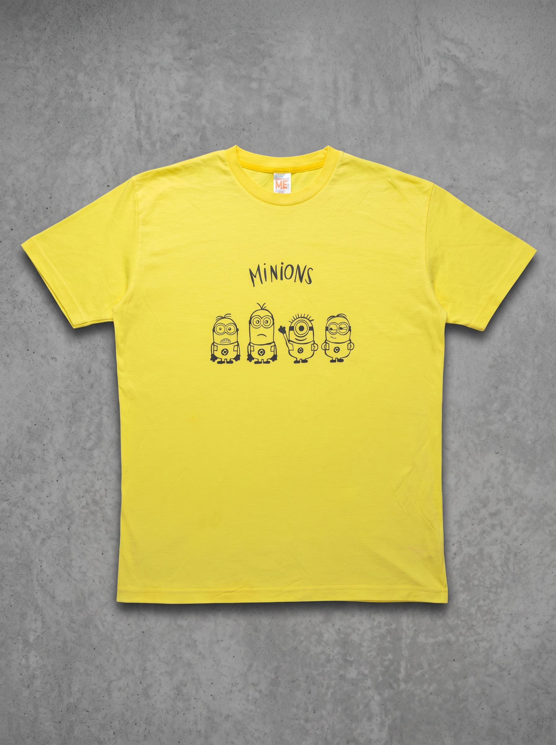 Minions Sketch Character Yellow Tee