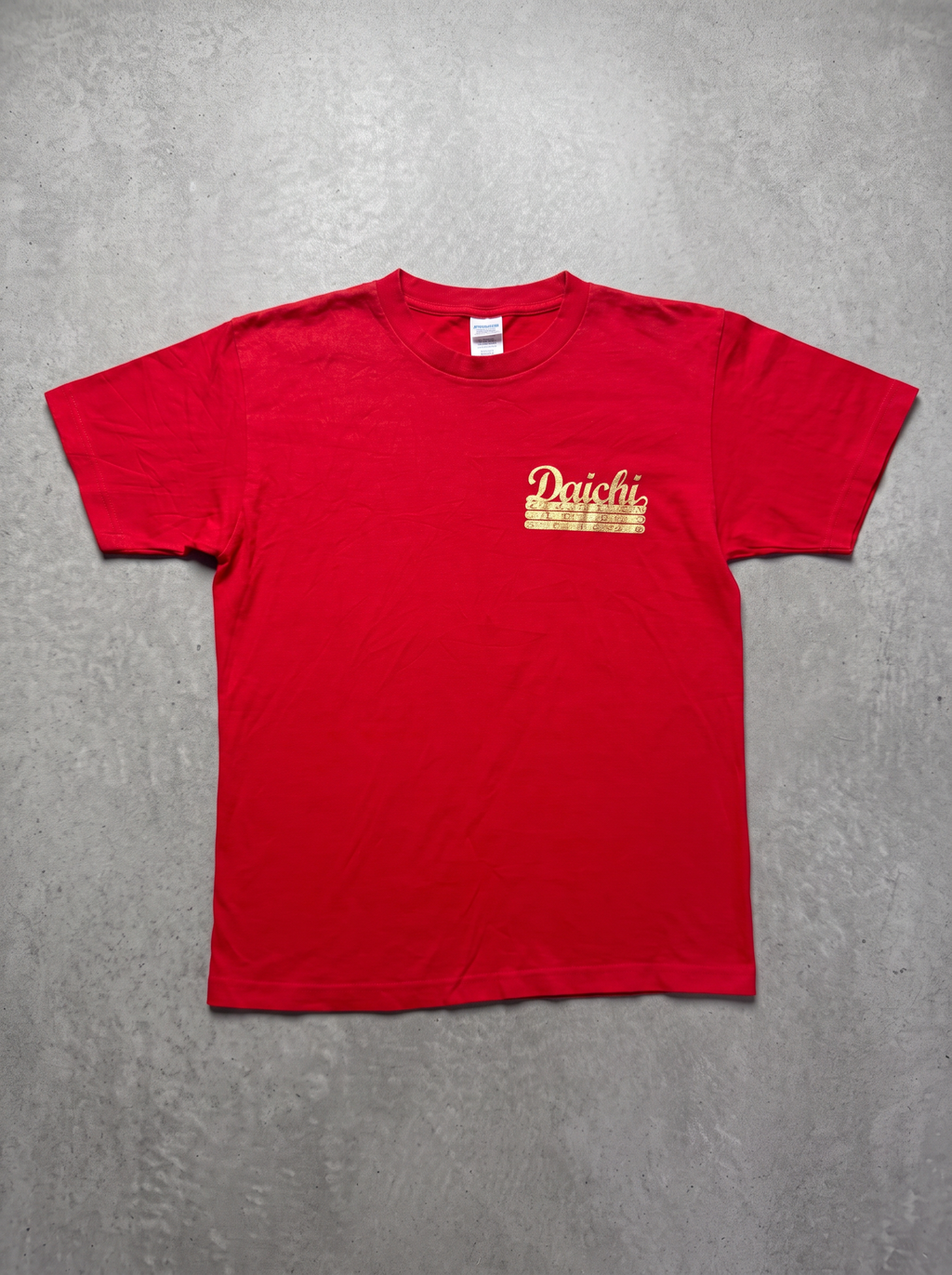 Daichi 2-14 Gold Foil Logo Red Tee