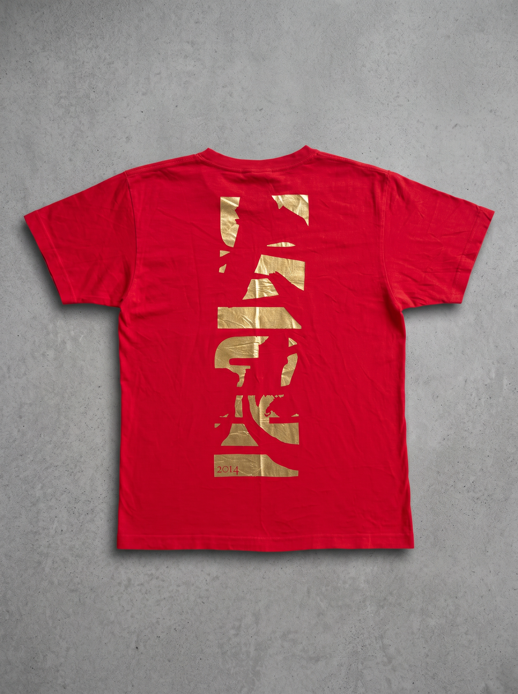 Daichi 2-14 Gold Foil Logo Red Tee