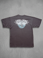 Oqawa Dowa Cyber Tribal Graphic Charcoal Tee