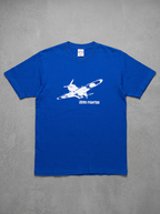 Zero Fighter Plane Graphic Blue Tee