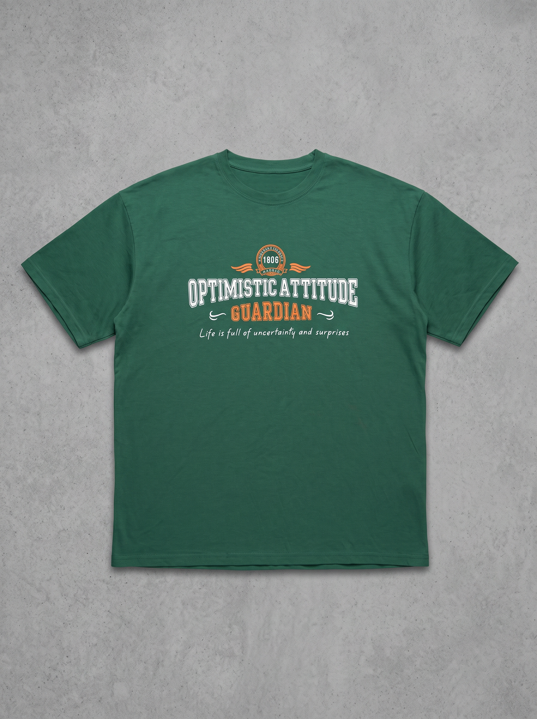 Optimistic Attitude Guardian Dark Green Tee
