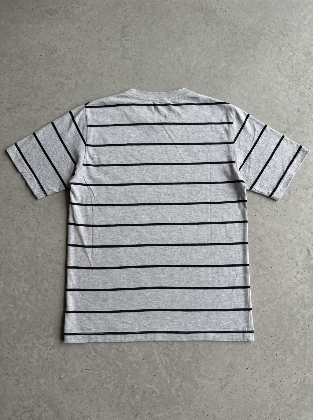 Vintage Motor Drive Grey and Black Striped Tee