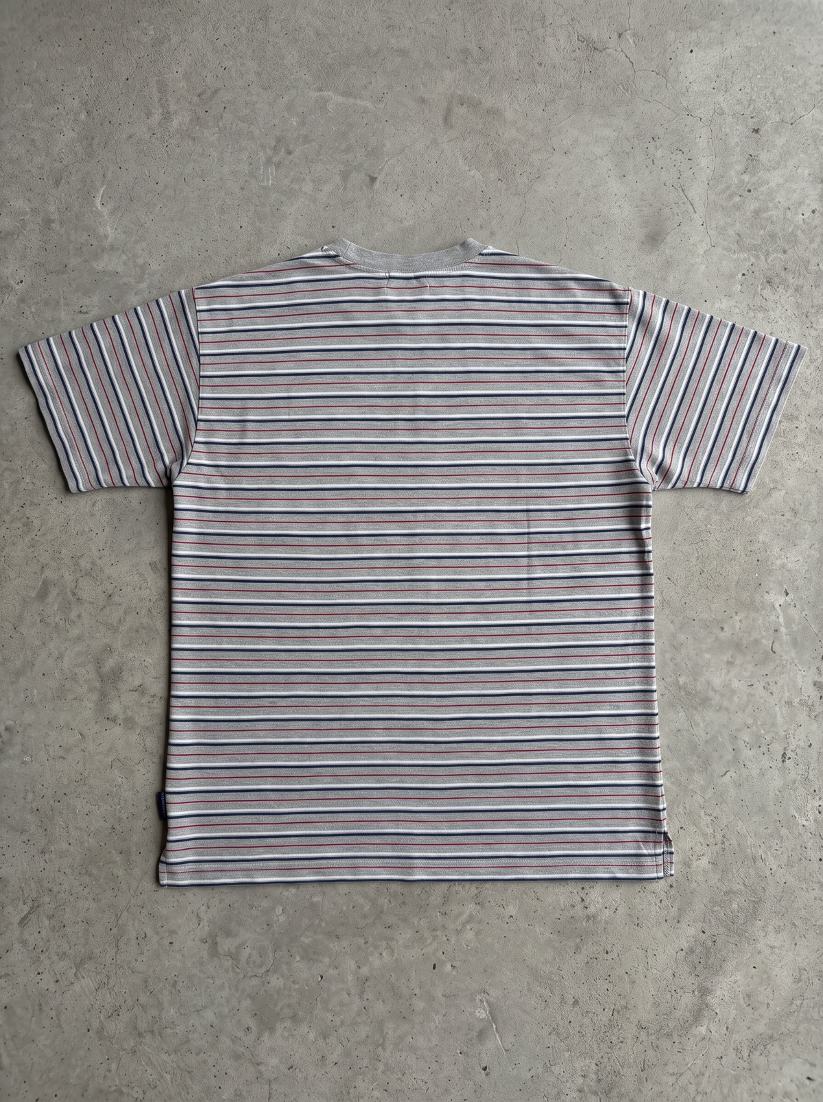 Vintage Multi-Stripe Pocket Tee