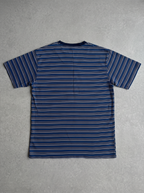 Vintage Blue Multi-Stripe Pocket Tee