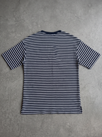 Vintage Black and White Striped Pocket Tee