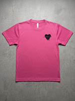 Pink Dripping Heart & EKG Graphic Tee