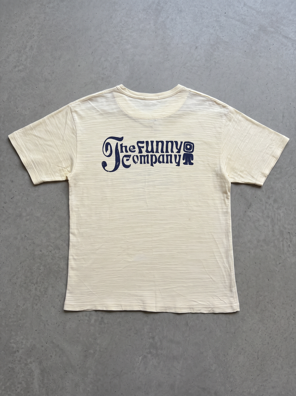 The Funny Company Hawaii Off-White Slub V-Notch Tee