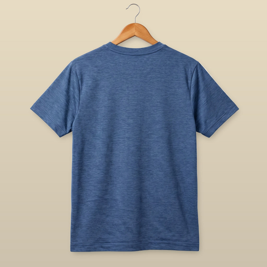 Uniqlo Patterned Blue Tee