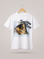 Porttown Navy Kitten Graphic Tee