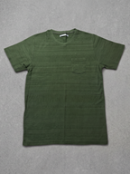 Olive Green Textured Pocket Tee
