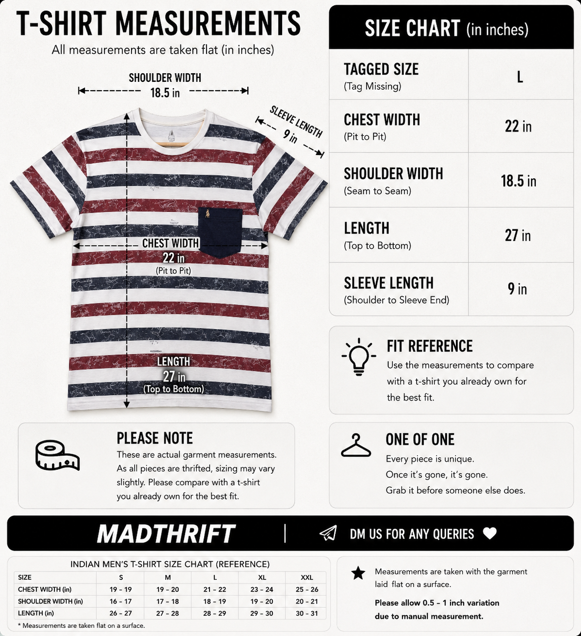 Striped Hush Puppies Tee